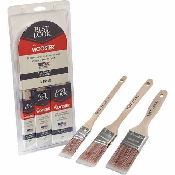 Best Look By Wooster Paint Brush Set 3-Piece D4025